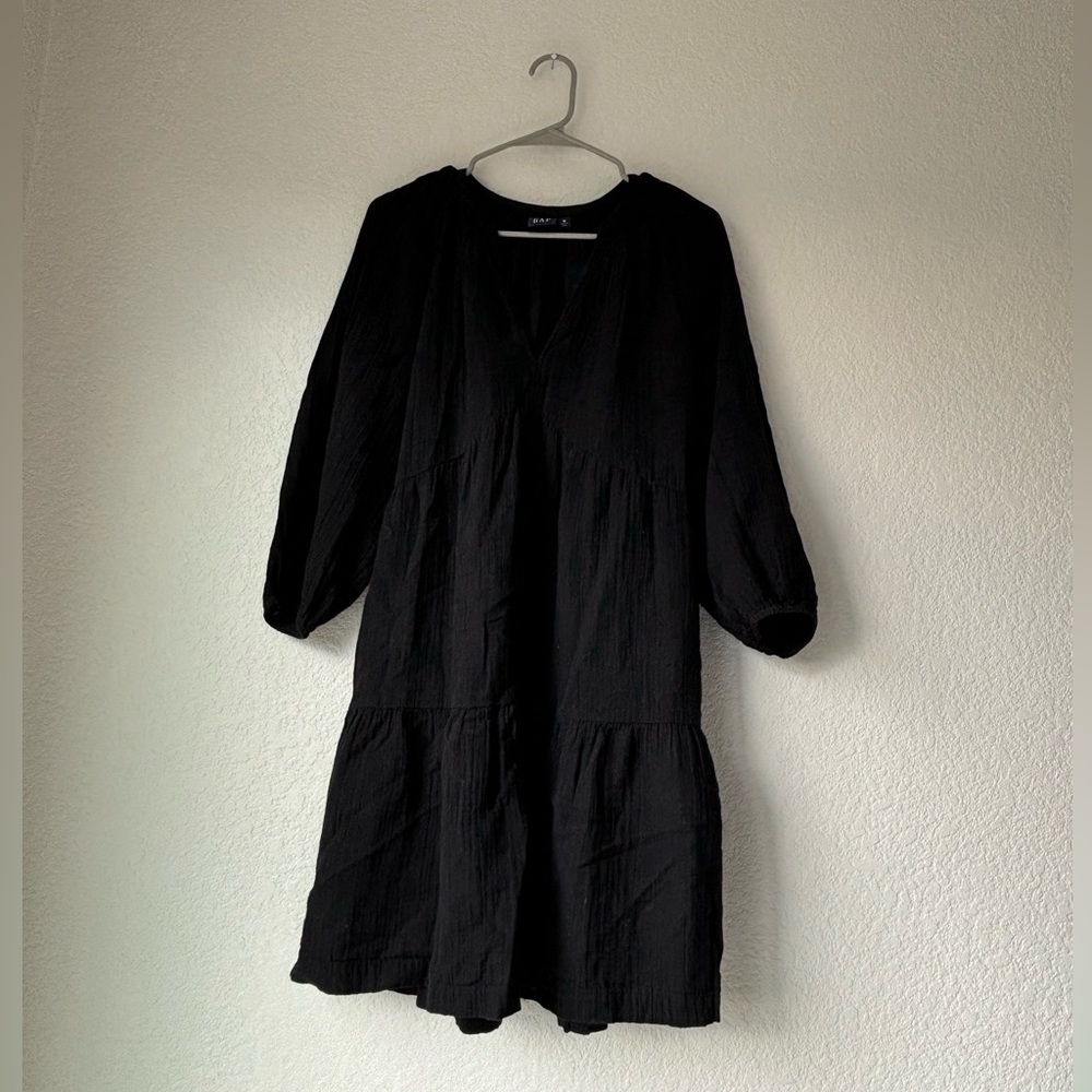 GAP Black Long Sleeve Dress